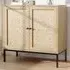 2 Door Bamboo Sideboard - Cream