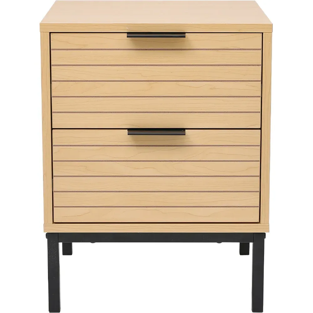 2 Drawer Small Side Cabinet - Cream, Wood
