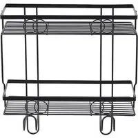 2 Shelf Over Toilet Storage Rack - Black