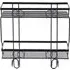 2 Shelf Over Toilet Storage Rack - Black