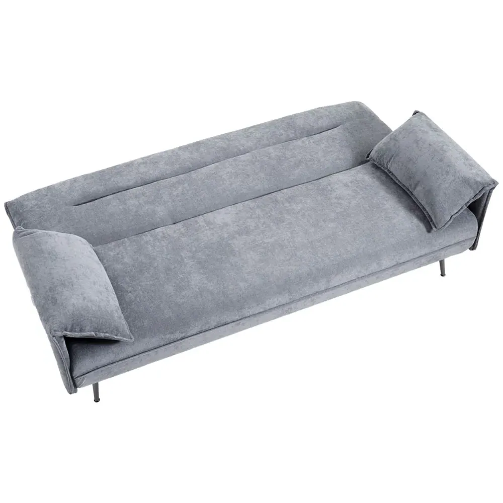 3-Seater Convertible Sofa Bed - Grey