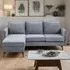 3-Seater Right Hand Chaise Sofa - Grey