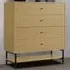 4 Drawer Storage Cabinet with Shelf - Cream