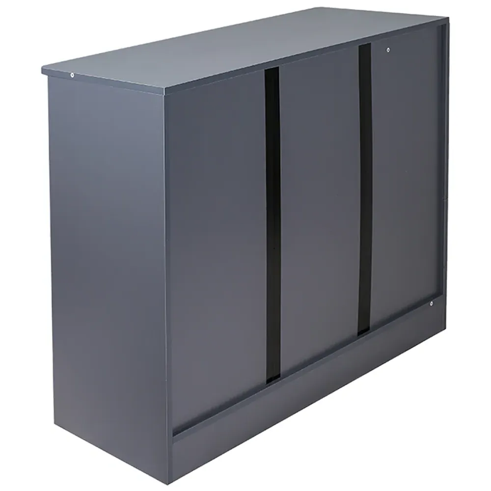 4 Shelf Cube Storage Sideboard - Grey