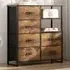 6 Drawer 2 Shelf Storage Cabinet - Brown