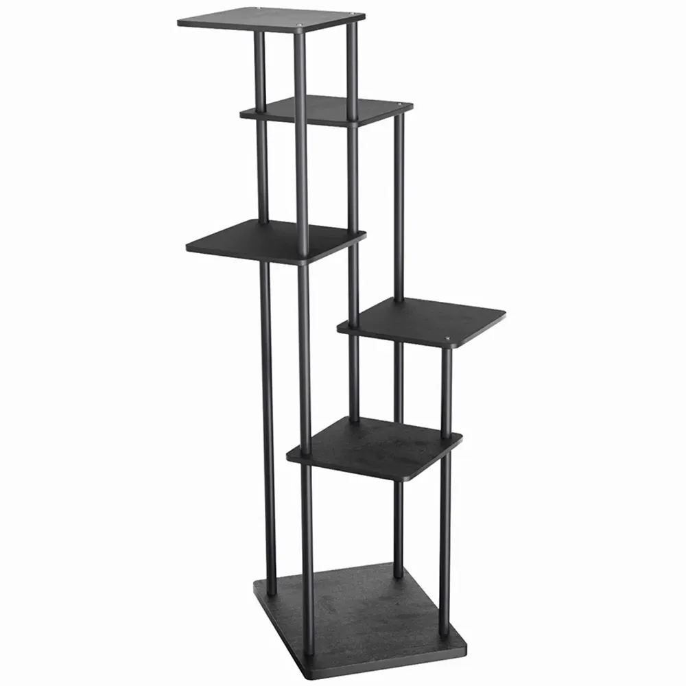6 Shelf Plant Display Stand - Black, Metal