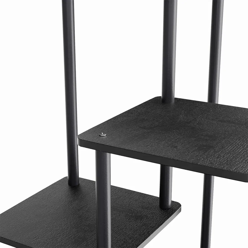 6 Shelf Plant Display Stand - Black, Metal
