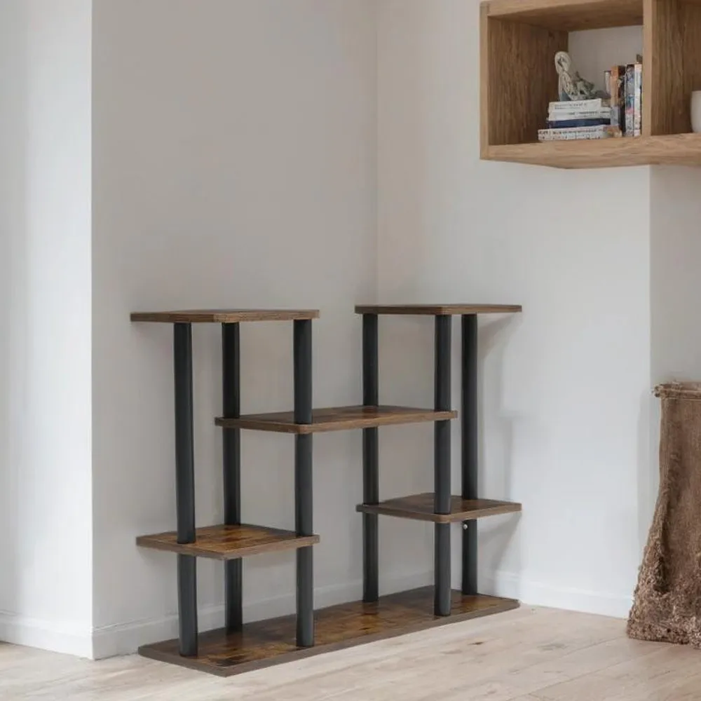 6 Shelf Plant Stand - Brown