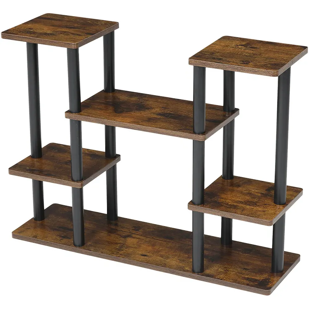6 Shelf Plant Stand - Brown image