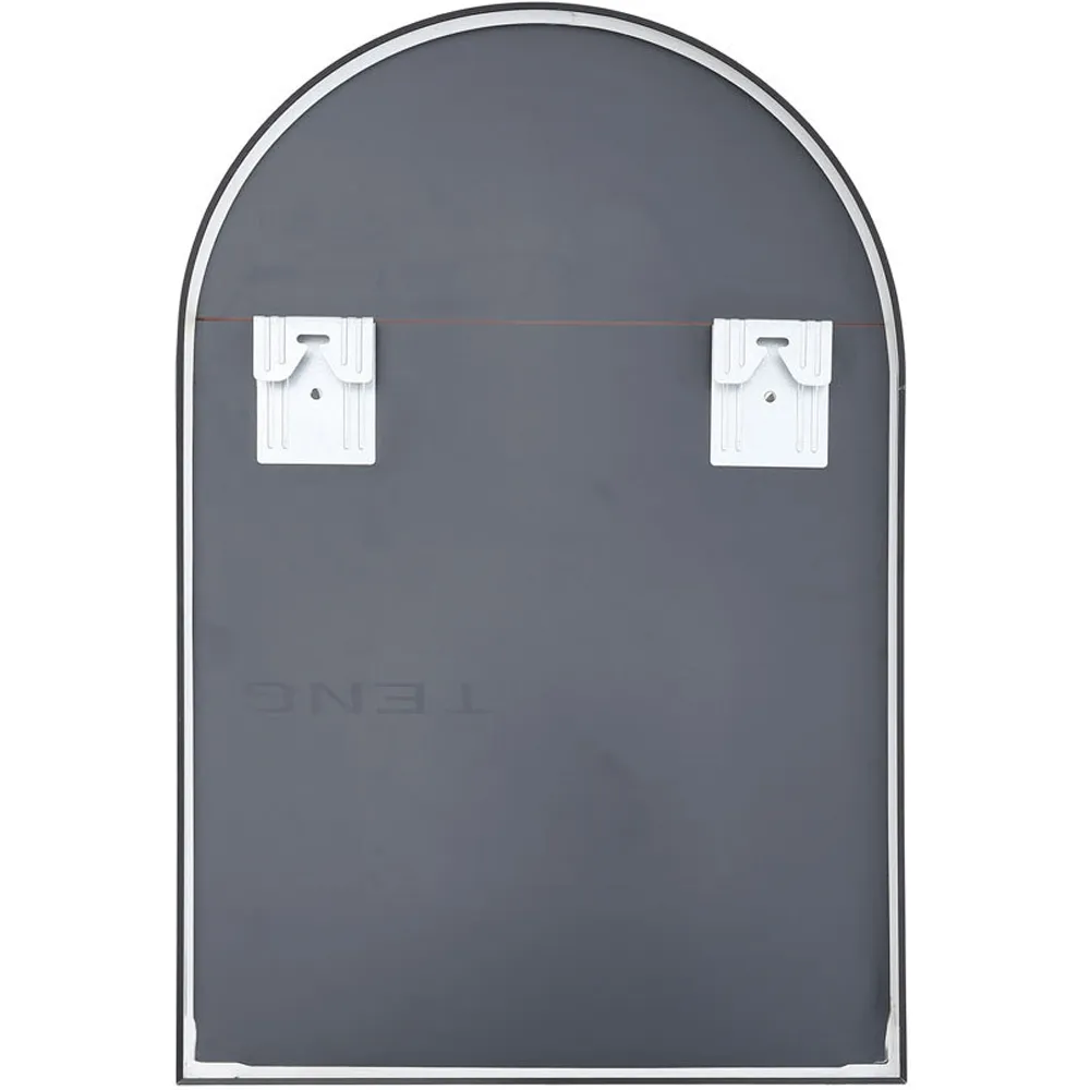 70cm Arched Wall Mirror - Black, Aluminium Alloy