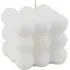 Chamomile Bubble Cube Scented Candle - White