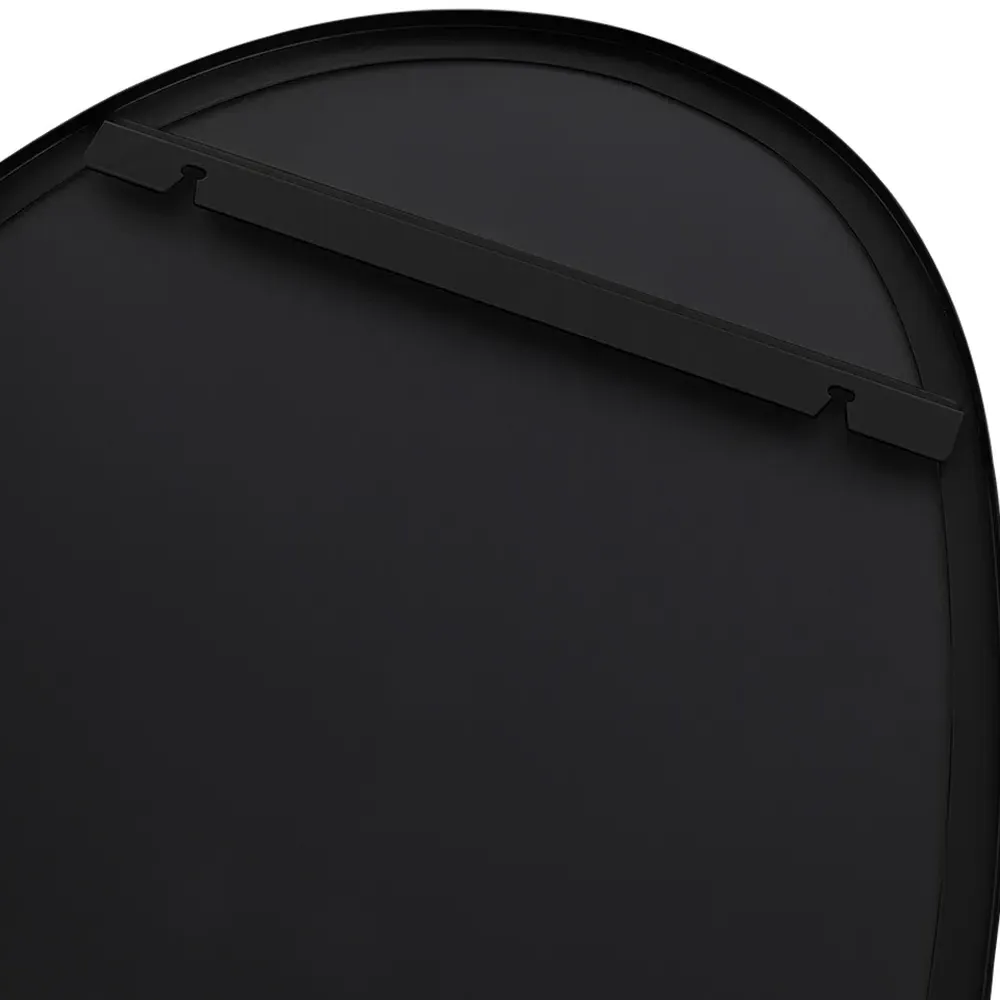 Irregular Wall Mirror - Black, Metal