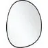 Irregular Wall Mirror - Black, Metal