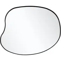 Irregular Wall Mirror - Black, Metal