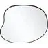 Irregular Wall Mirror - Black, Metal