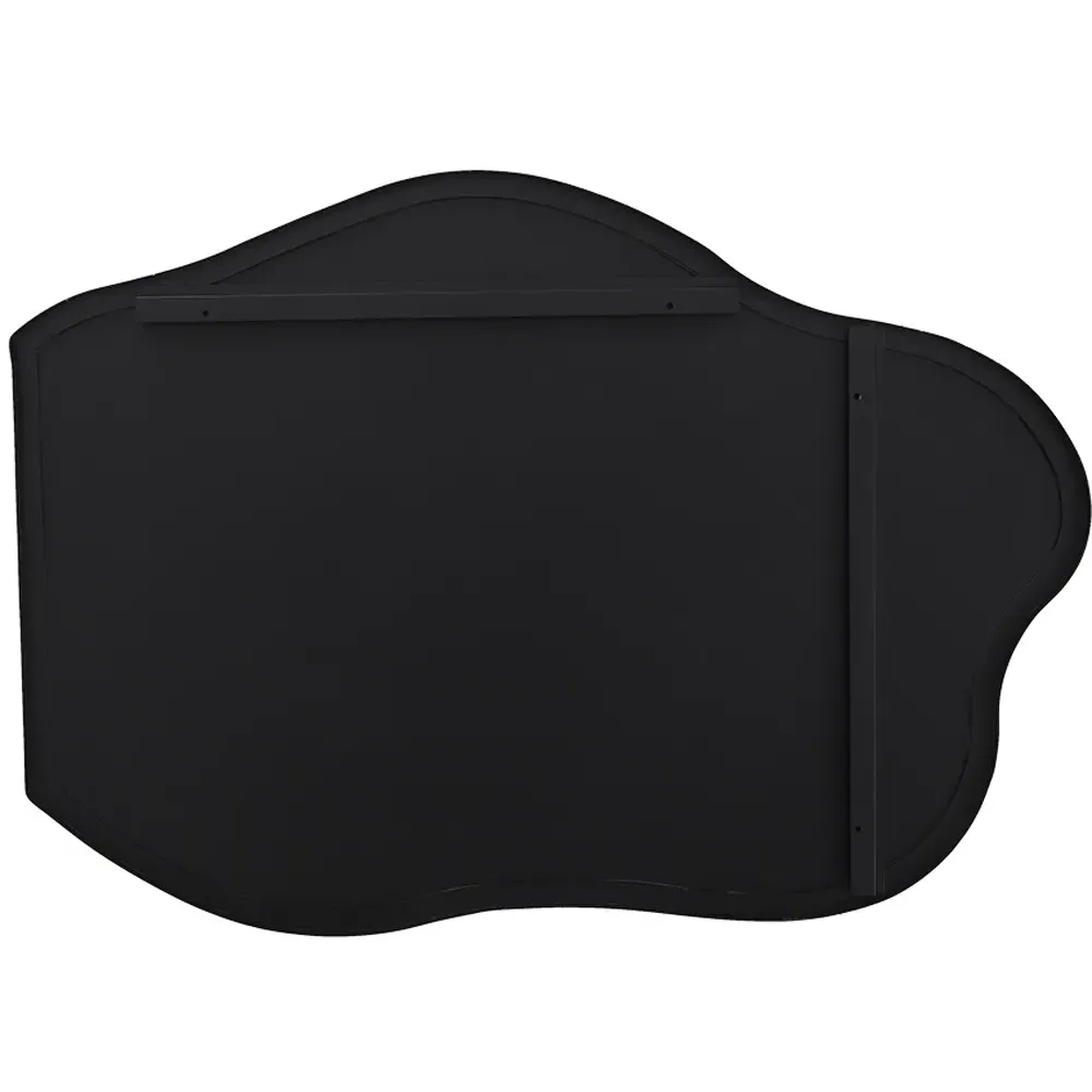 Irregular Wall Mirror - Black, Metal