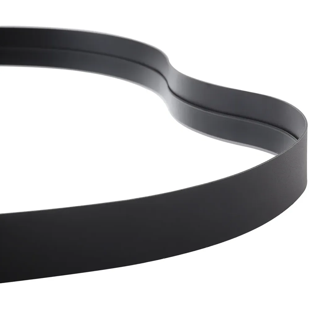 Irregular Wall Mirror - Black, Metal