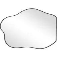 Irregular Wall Mirror - Black, Metal