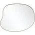 Irregular Wall Mirror with Metal Frame - Gold