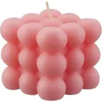 Osmanthus Bubble Cube Scented Candle - Pink