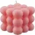 Osmanthus Bubble Cube Scented Candle - Pink