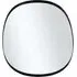 Oval Wall Mirror - Black, Metal