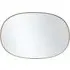 Oval Wall Mirror - Gold, Metal
