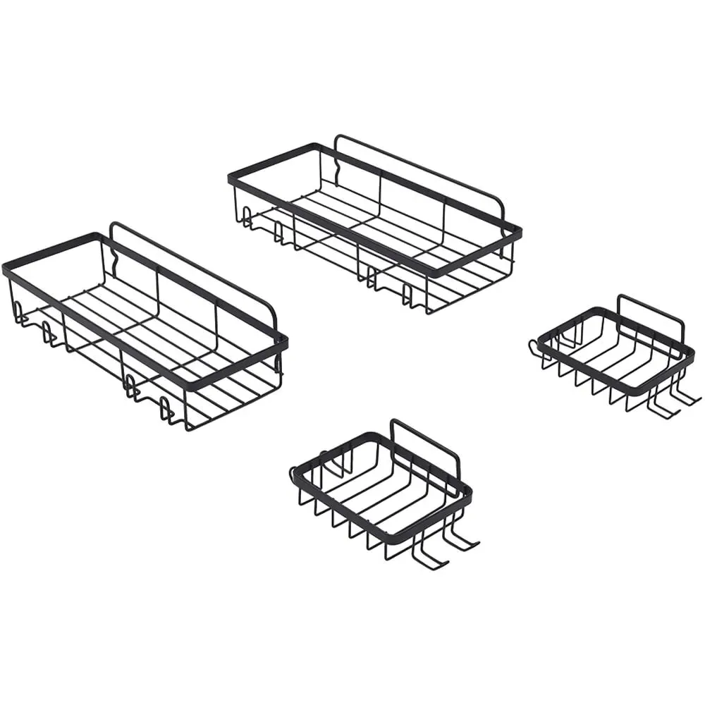 Shower Caddy Set of 4 - Black