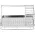 Stainless Steel Sink Organiser with Draining Tray - Silver