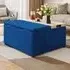 Velvet Storage Ottoman Coffee Table - Blue