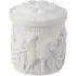 White Tea Retro Embossed Scented Candle - White