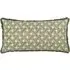 Alexa Geometric Cushion - Green, Cotton