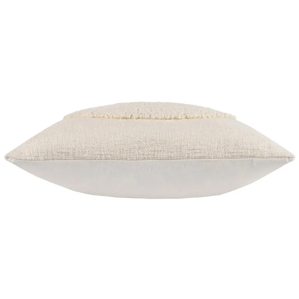 Almo Woven Cushion - Cream, Cotton