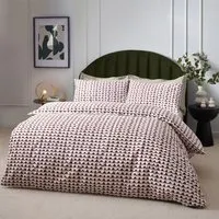 Avery Single Duvet Set - Chestnut Red
