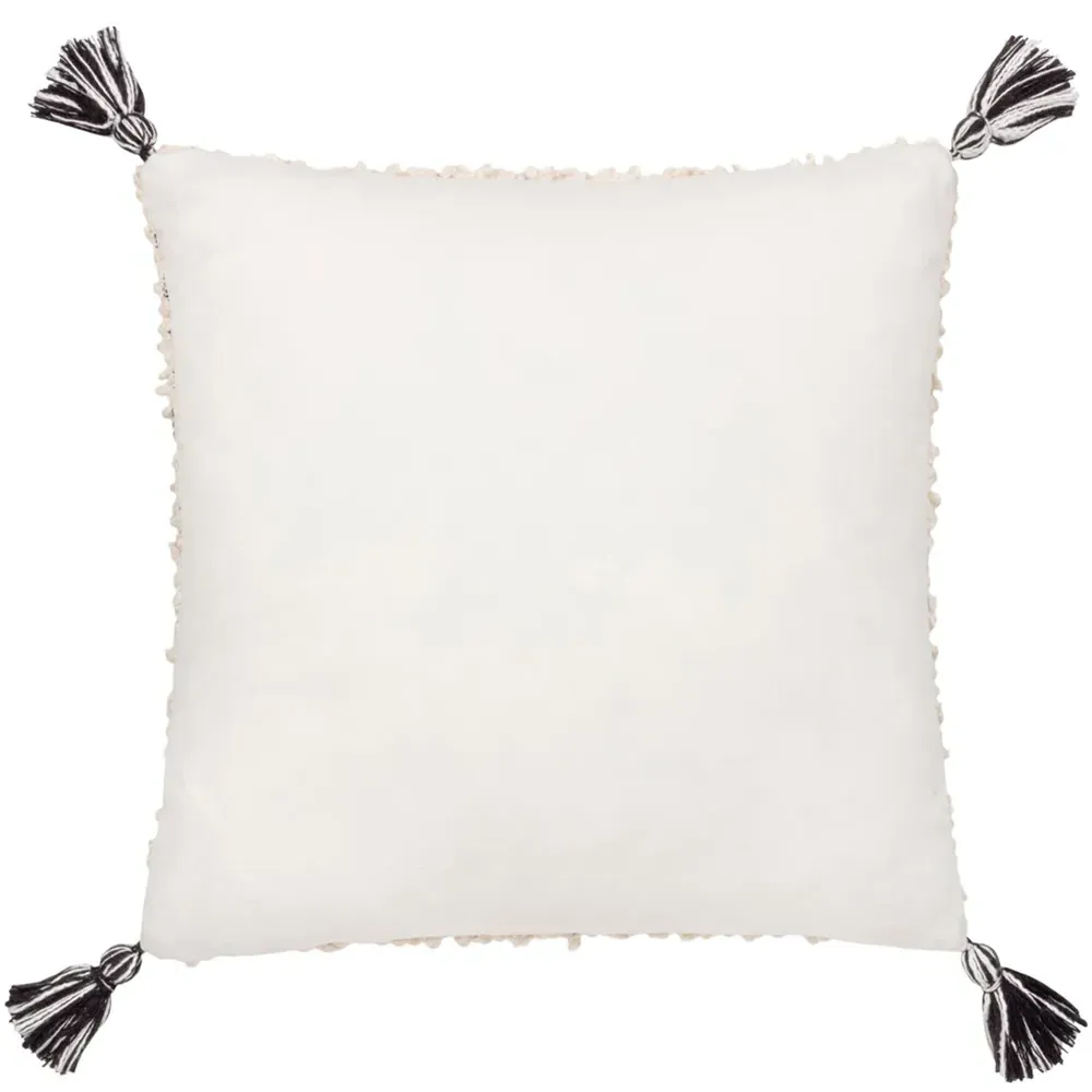 Cambre Mono Boucle Tasselled Cushion - Multi