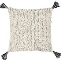 Cambre Mono Boucle Tasselled Cushion - Multi