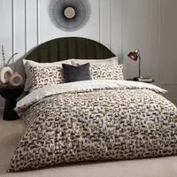 City Super King Duvet Set - Toffee, Abstract Geometric