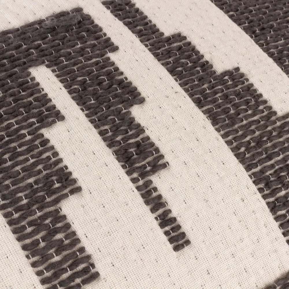 Ibizia Abstract Cushion - Black, Cotton