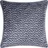 Lanzo Cut Velvet Piped Cushion - Dusk