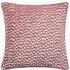 Lanzo Cut Velvet Piped Cushion - Pink