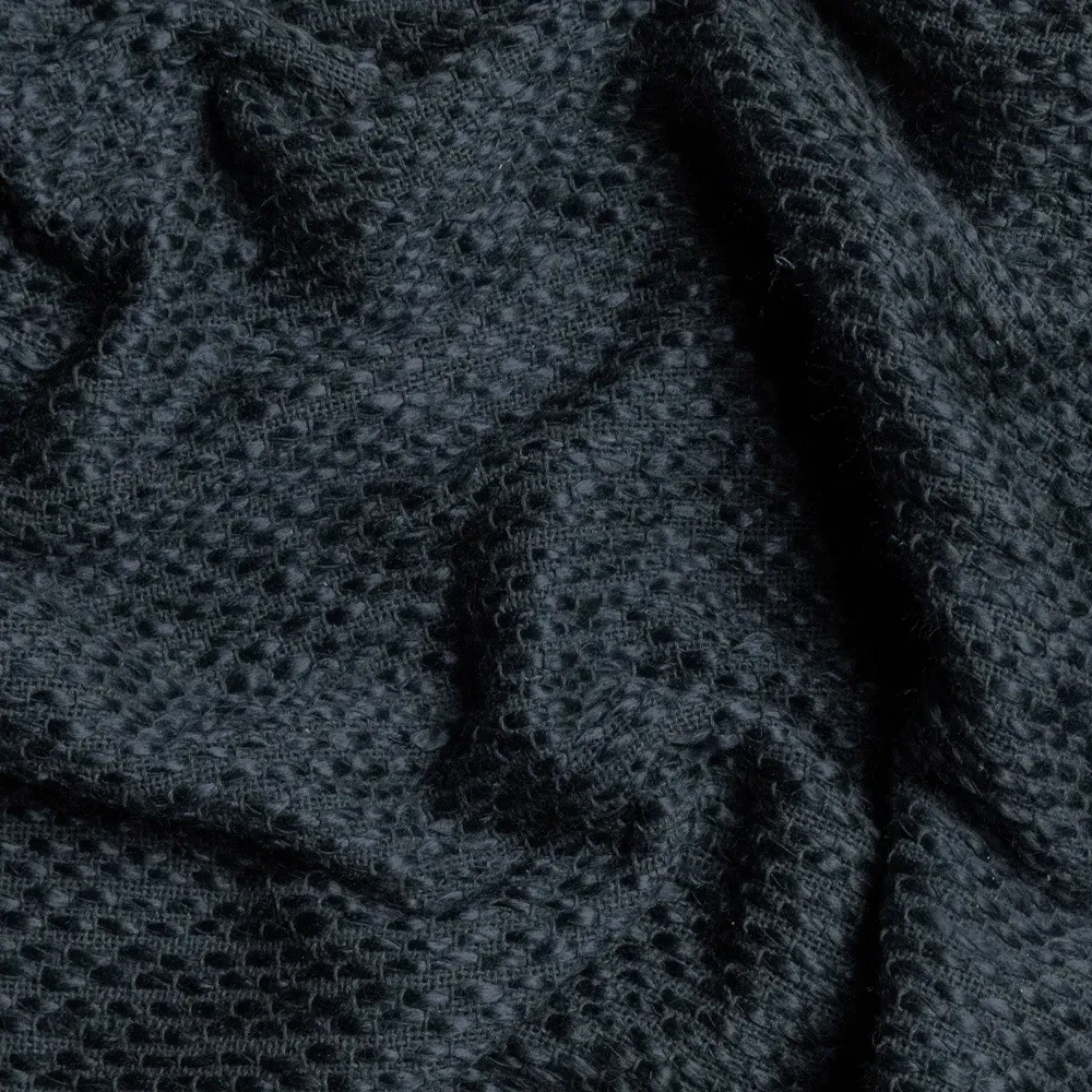 Morni Dusk Woven Tasselled Throw - Black