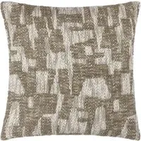 Ola Jacquard Cushion - Olive Green, Cotton