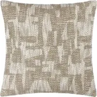 Ola Jacquard Cushion - Taupe, Cotton