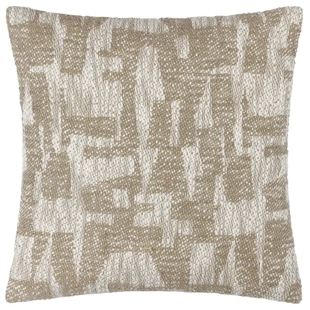Ola Jacquard Cushion - Taupe, Cotton image