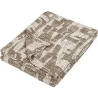 Ola Jacquard Throw - Olive Green, Cotton