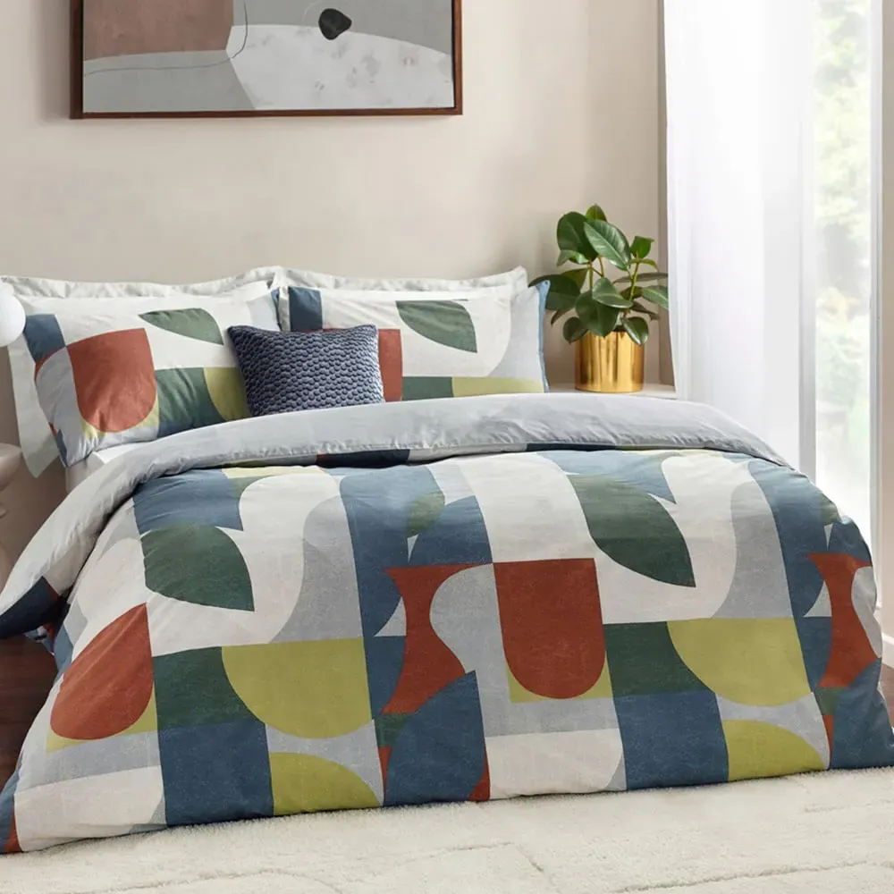 Siresa Super King Size Duvet Cover Set - Multi