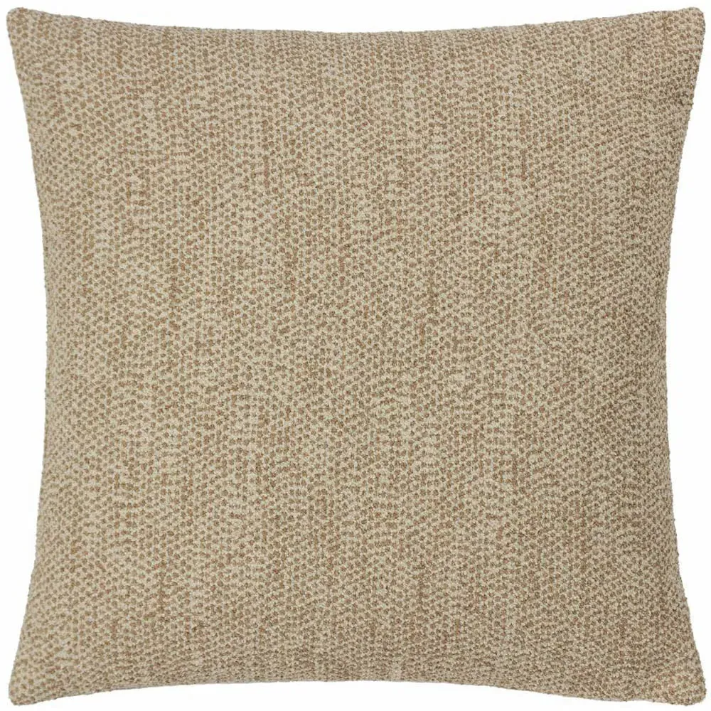 Tiona Square Woven Jacquard Cushion - Nougat, Toffee
