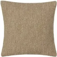 Tiona Square Woven Jacquard Cushion - Toffee, Nougat