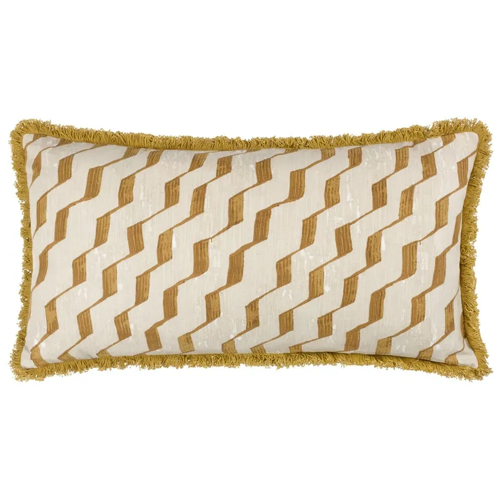 Zabine Geometric Cushion - Honey, Cotton image