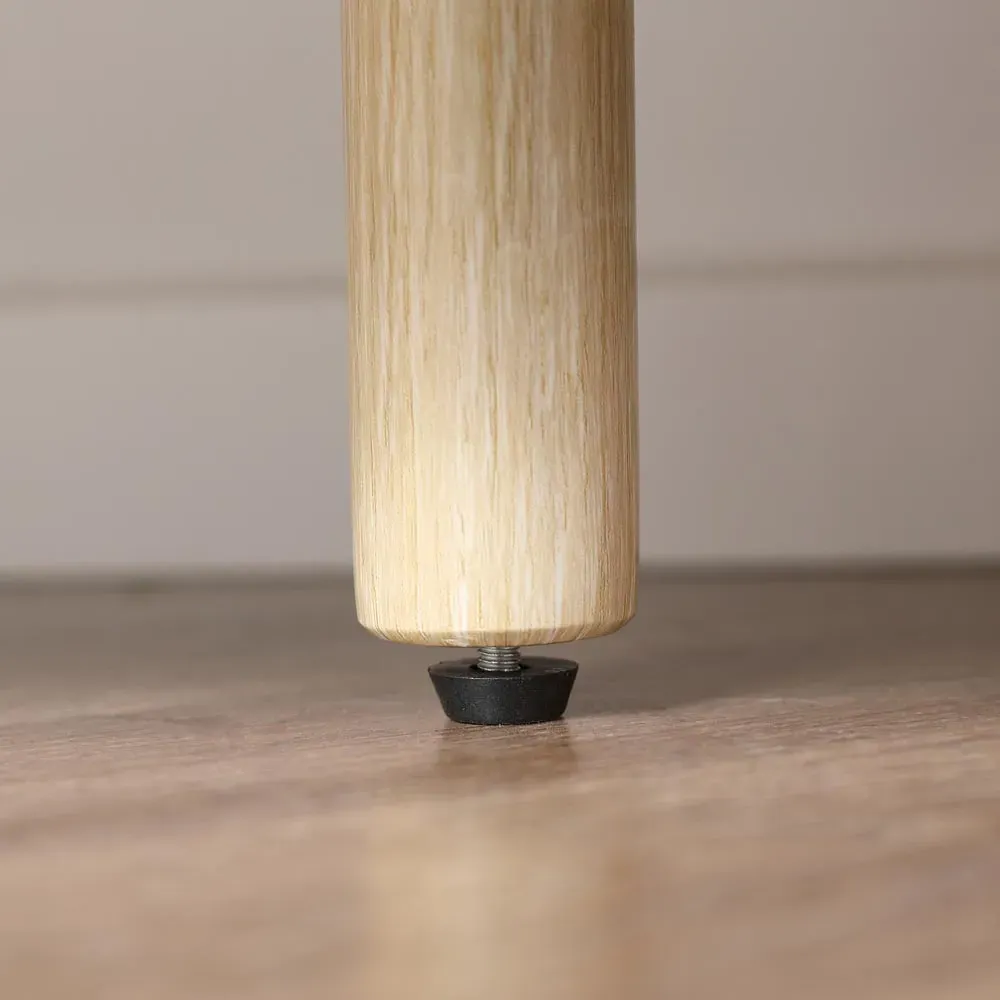 2 Door 2 Shelf TV Unit with Storage - Natural